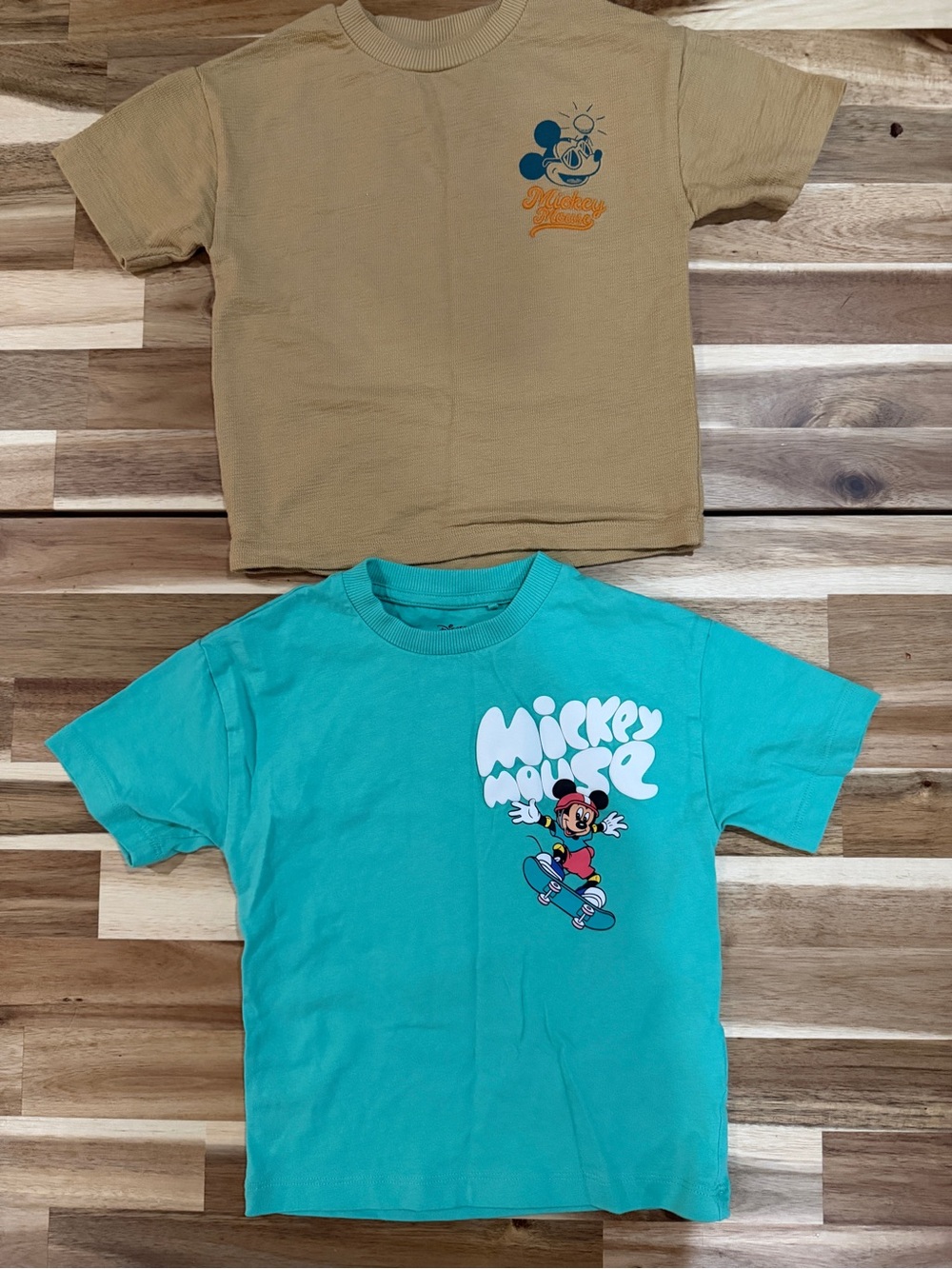 2x Disney Mickey Mouse Kids' 100% Cotton Tees size 1.5-2 years